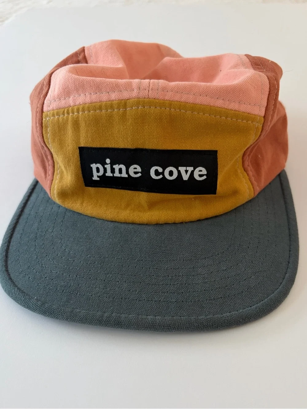 Pine Cove Kids Multi Colored 5 Panel Camper Hat Logo Patch Adjustable